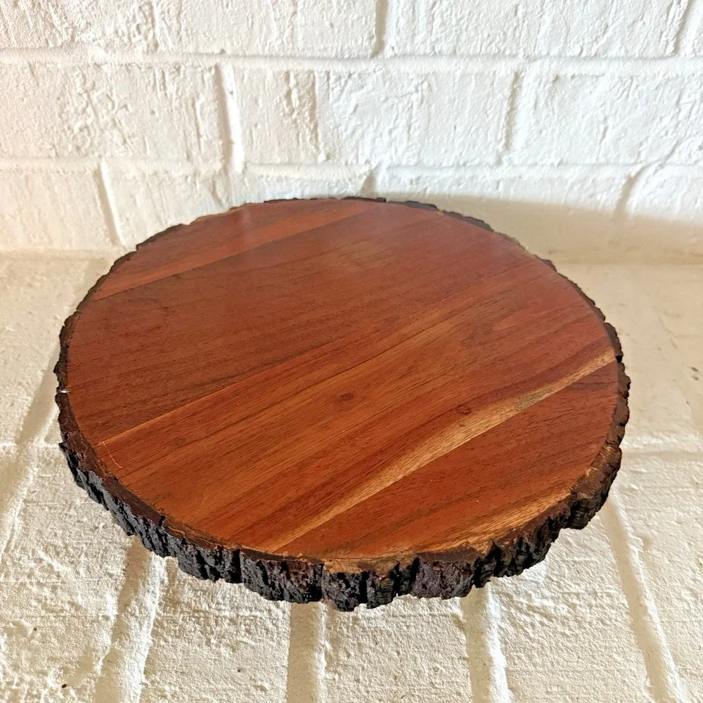 Live Edge Wood Lazy Susan 12.5